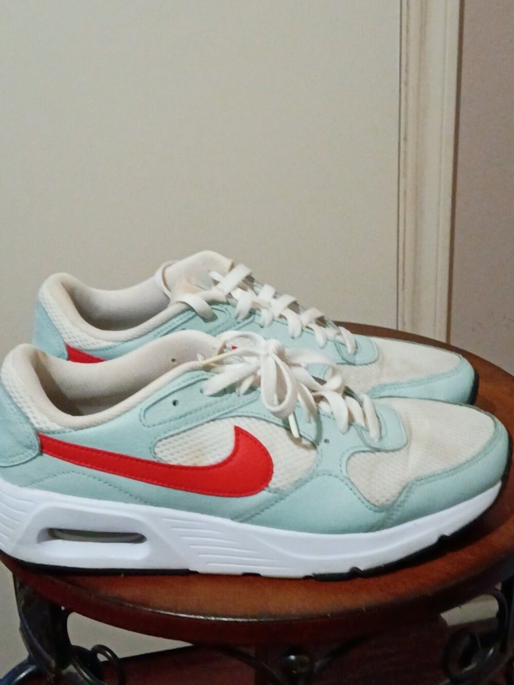 Nike Air Max SC SE Womens Size 9.5 White Blue Athletic Running Shoes Sneakers